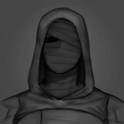 "You let him keep the wraps and hood on?" "He wouldn't let us take a photo otherwise."